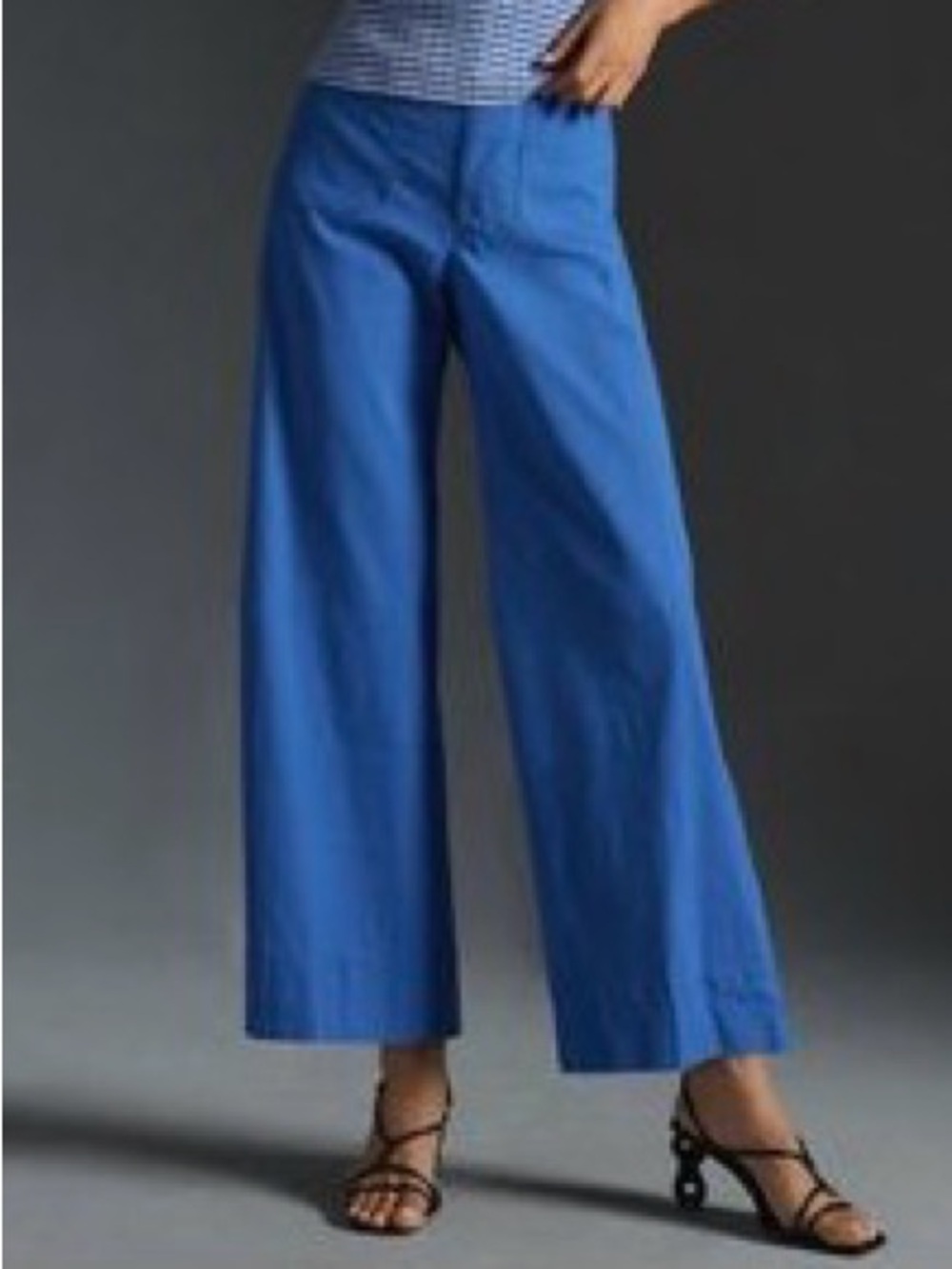 Colette Anthropologie Hi Rise straight Leg Women’s cropped pants size 29 Blue